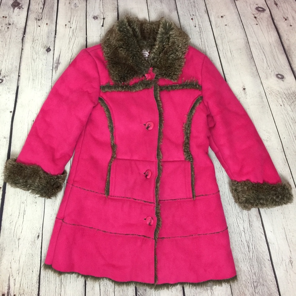 Faux Suede/Fur Dressy Jacket (4T)